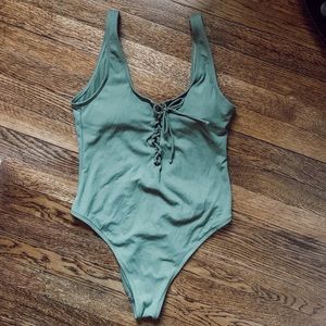 Target high leg one piece swimsuit
